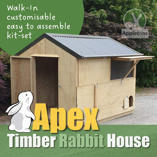 Appletons Walk-In Timber Rabbit House