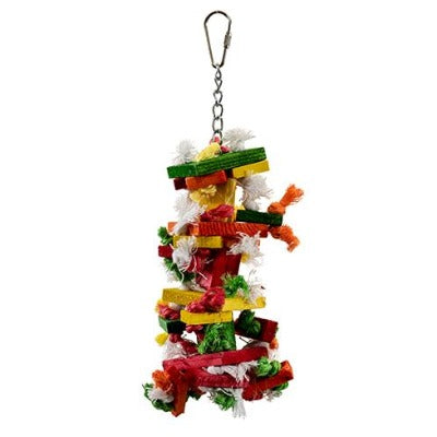 Eco Knots 'n Blocks Cage Toy for Small and Medium Parrots - 25cm